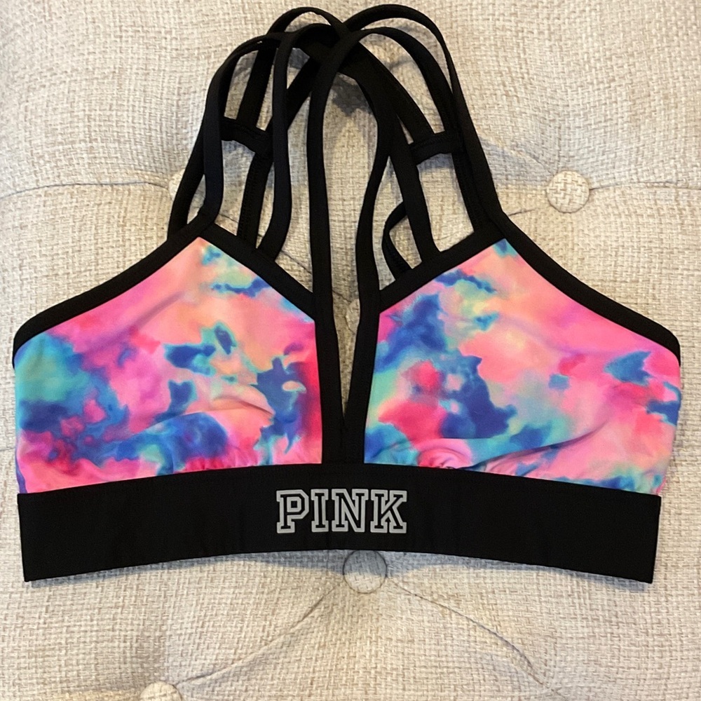 PINK Victoria's Secret Tie-Dye Strappy Bra